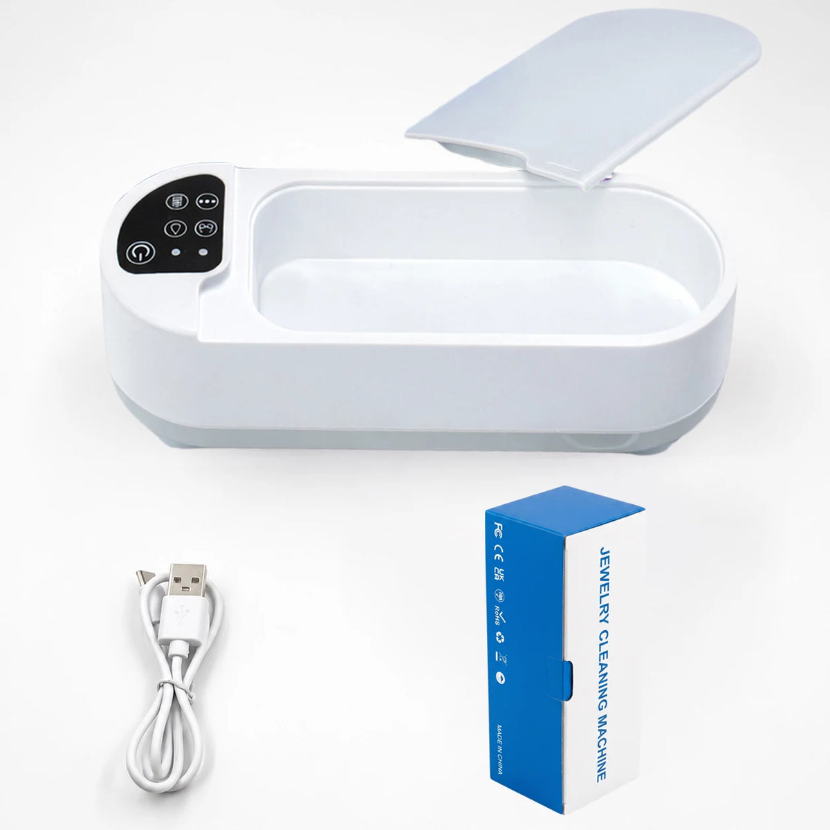 UltraClean™ Portable Ultrasonic Cleaner – Professional 360° Deep Cleaning for Jewelry, Glasses, Watches & Dentures