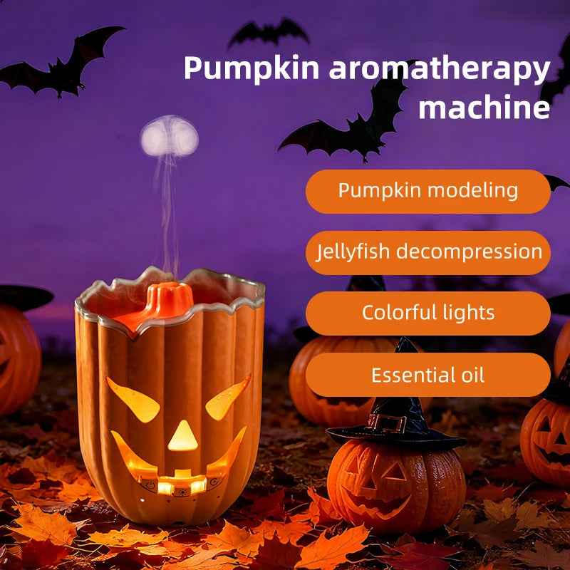 Morago™ Spooky Glow Pumpkin Jellyfish Diffuser & Humidifier