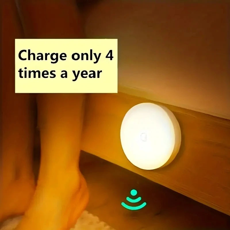 Smart Wireless LED Motion Sensor Night Light (USB Rechargeable & Magnetic)
