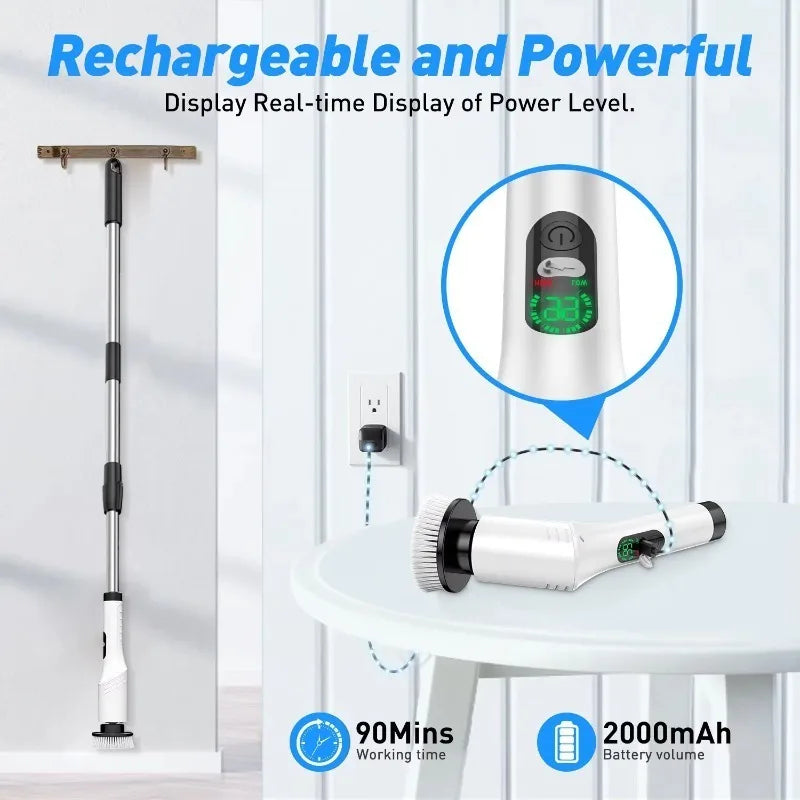 ScrubPro V2 — 8-in-1 Cordless Electric Spin Scrubber