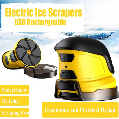 Electric Car Ice Scraper (USB Rechargeable & Cordless Windshield De-Icer)