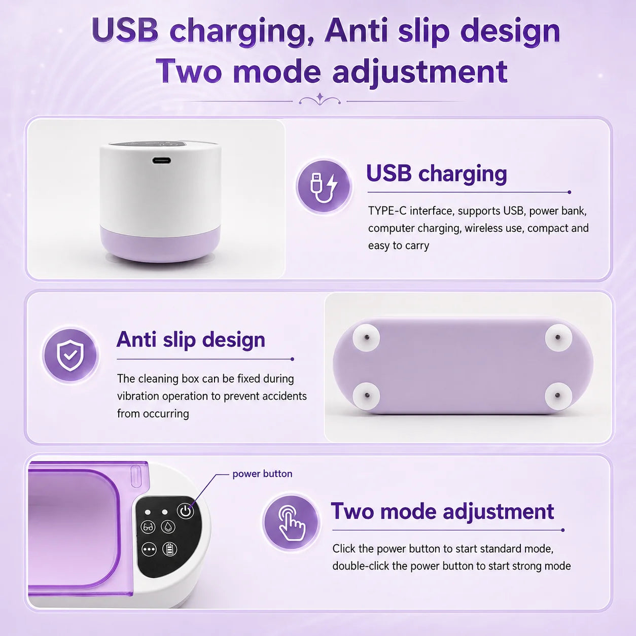UltraClean™ Portable Ultrasonic Cleaner – Professional 360° Deep Cleaning for Jewelry, Glasses, Watches & Dentures