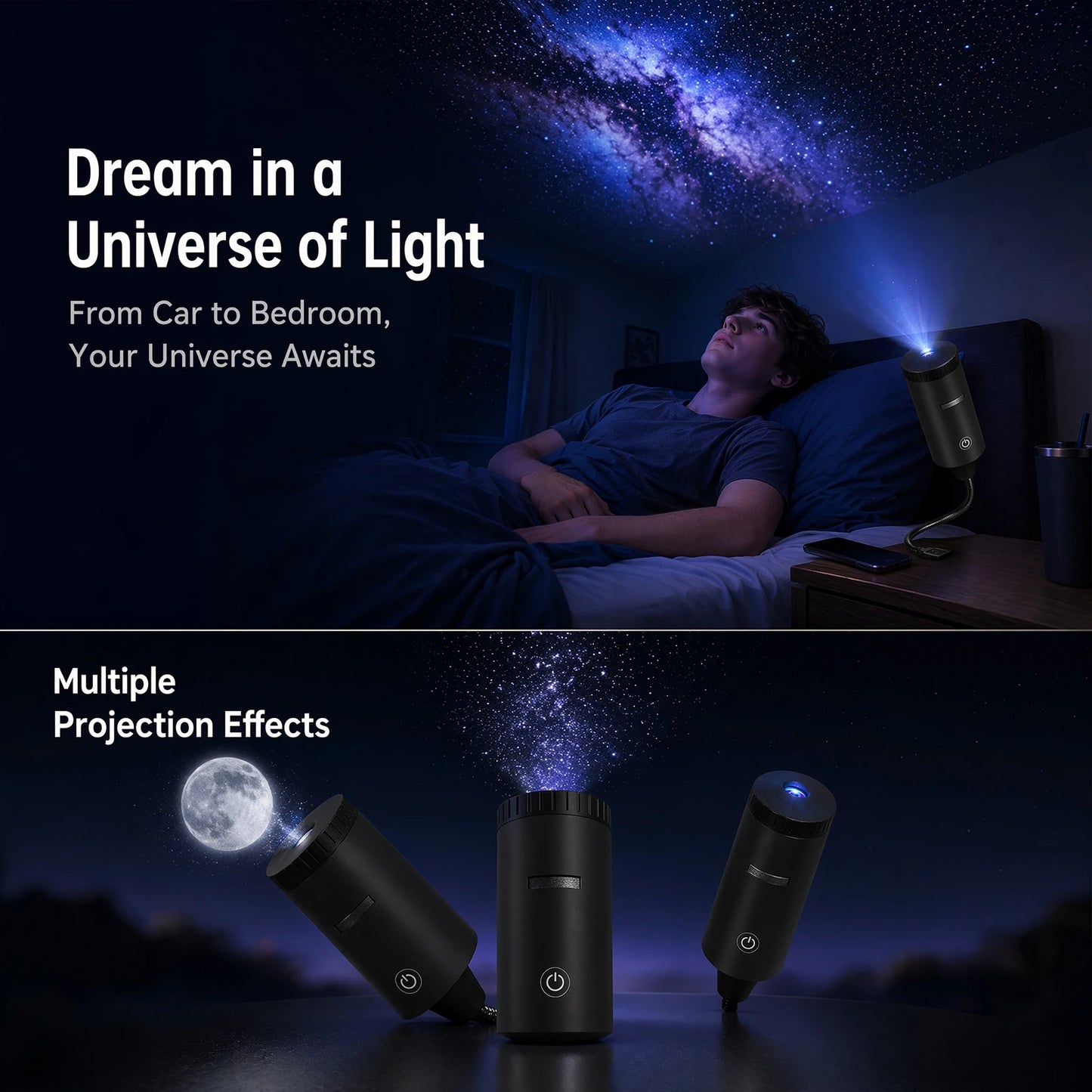 CosmicVibe™ HD Flexible Galaxy Projector