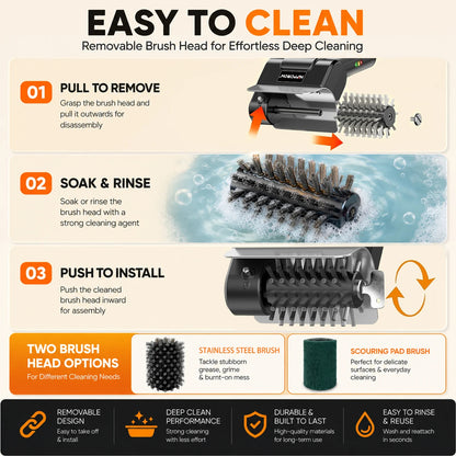 Ultimate Bristle-Free BBQ Brush Pro