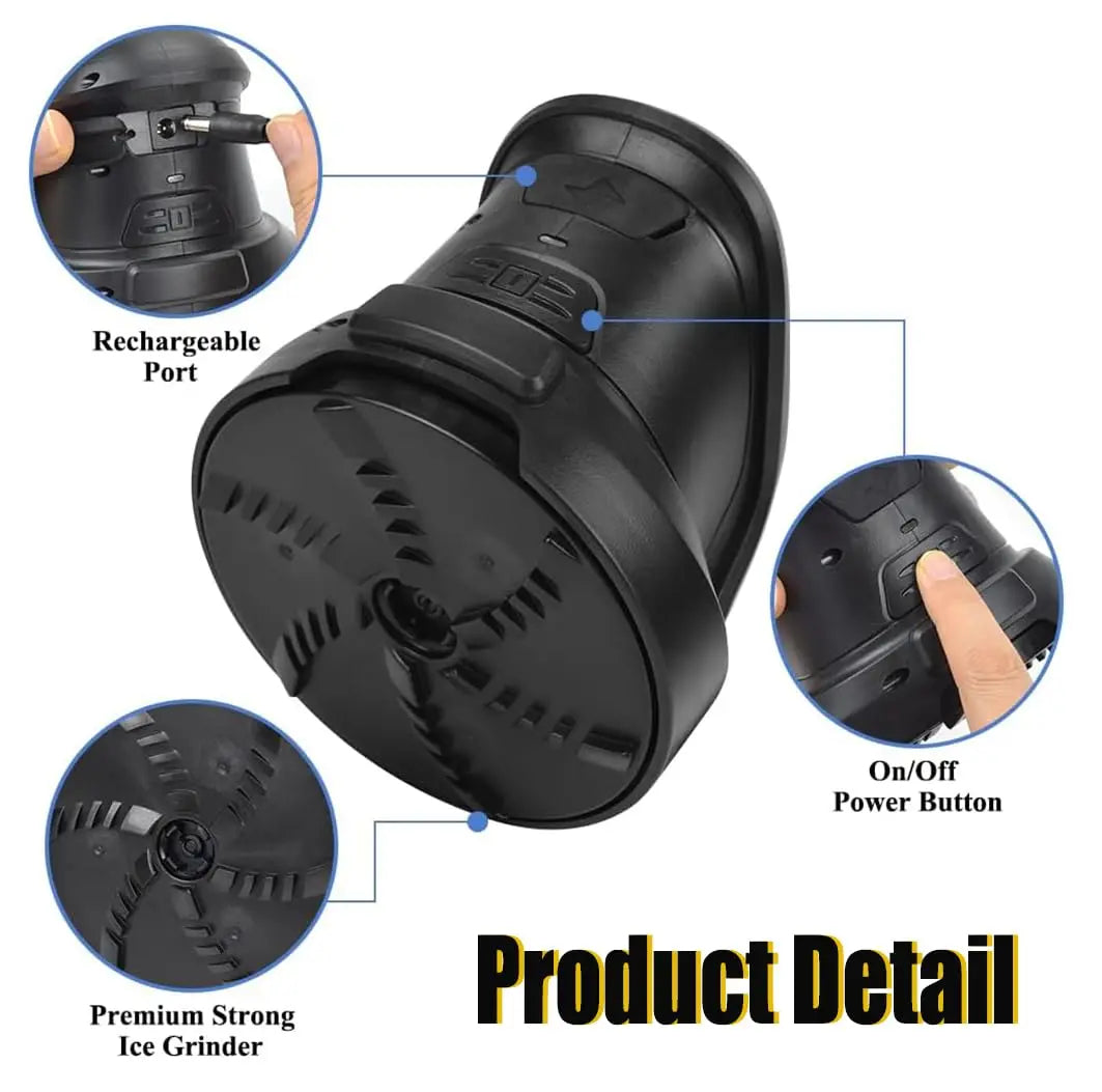 Electric Car Ice Scraper (USB Rechargeable & Cordless Windshield De-Icer)