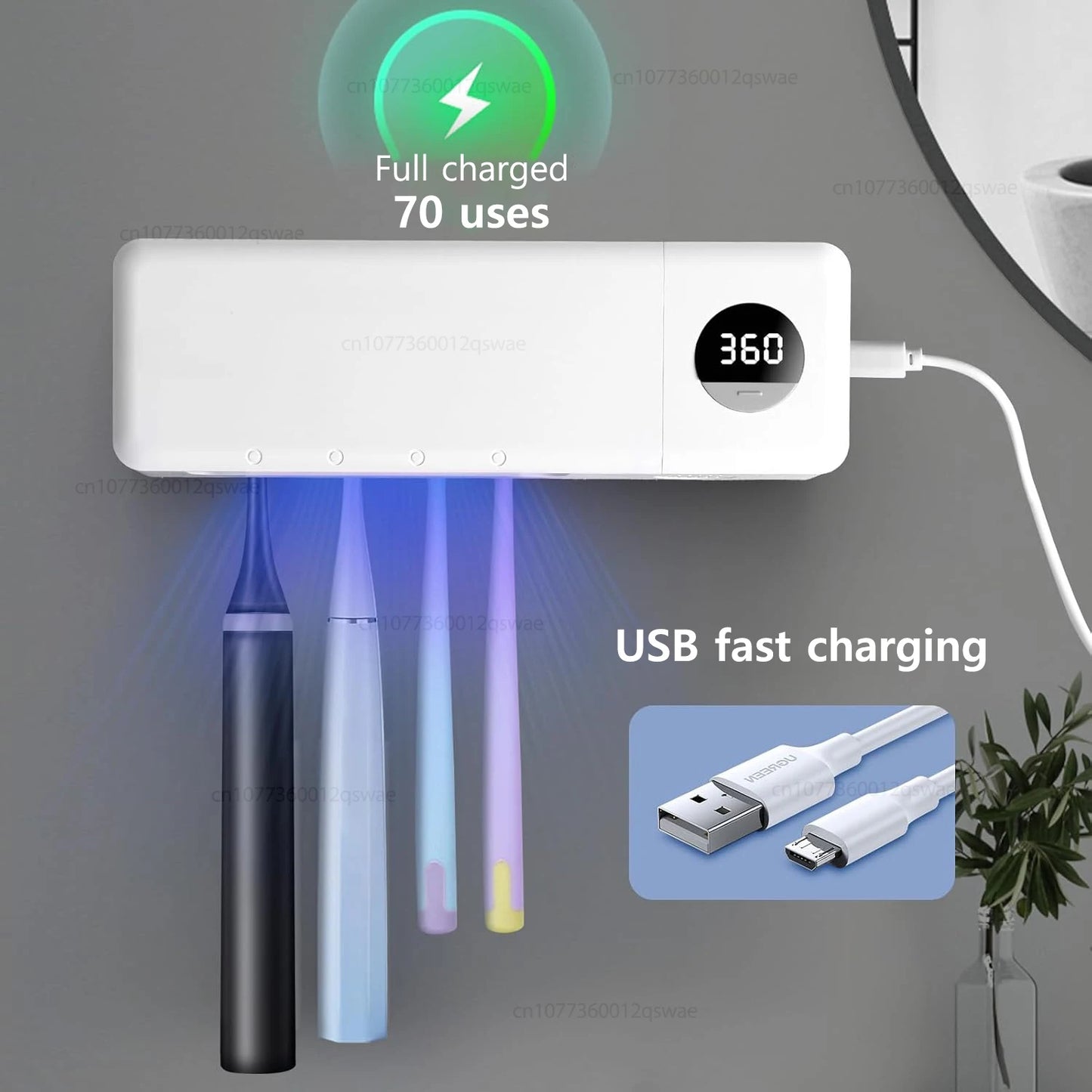 Morago™ Family UV-C Toothbrush Sanitiser (4 Slots)