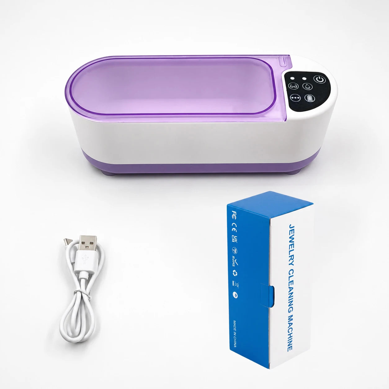 UltraClean™ Portable Ultrasonic Cleaner – Professional 360° Deep Cleaning for Jewelry, Glasses, Watches & Dentures