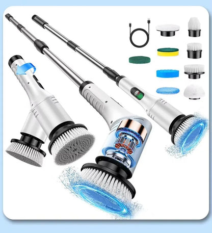 ScrubPro V2 — 8-in-1 Cordless Electric Spin Scrubber